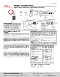 Thumbnail of document Manual - F6 / F7 Series Level Switches